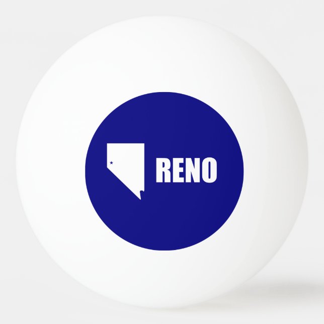 Pelota De Ping Pong Bandera de Reno, Nevada Ping Pong Ball (Anverso)