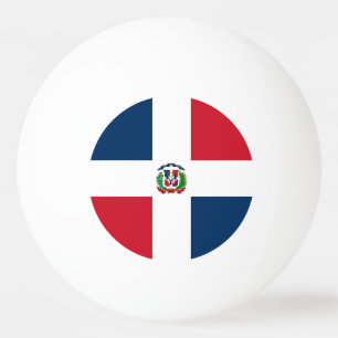 Pelota De Ping Pong Bandera de República Dominicana