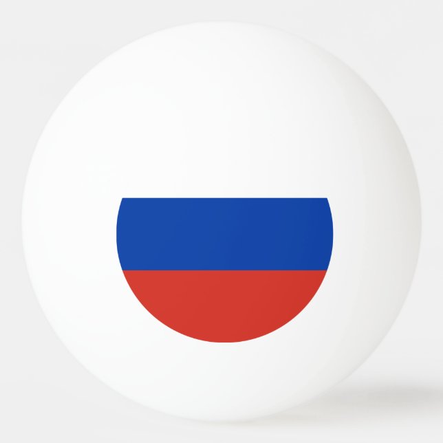 Pelota De Ping Pong Bandera de Rusia (Anverso)