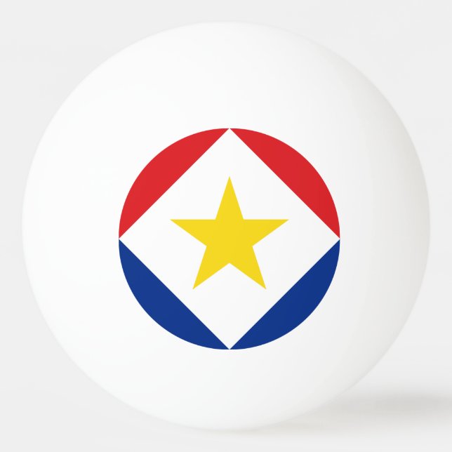 Pelota De Ping Pong Bandera de Saba (Anverso)