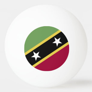 Pelota De Ping Pong Bandera de Saint Kitts y Nevis