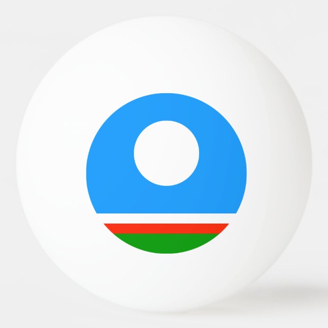 Pelota De Ping Pong Bandera de Sakha (Anverso)