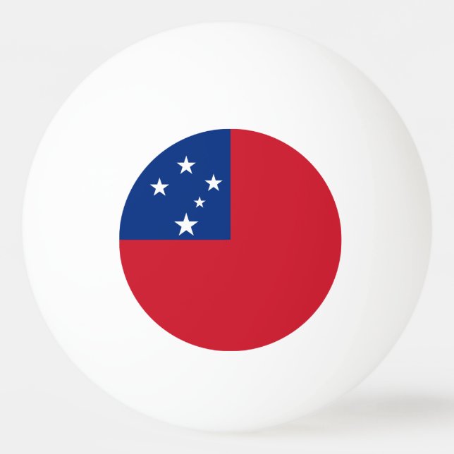 Pelota De Ping Pong Bandera de Samoa (Anverso)