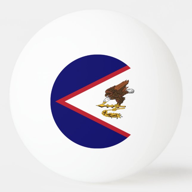 Pelota De Ping Pong Bandera de Samoa Americana (Anverso)