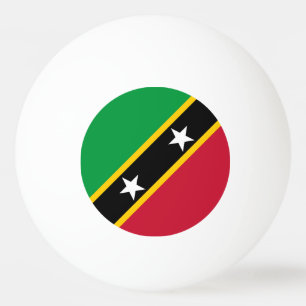 Pelota De Ping Pong Bandera de San Cristóbal y Nieves