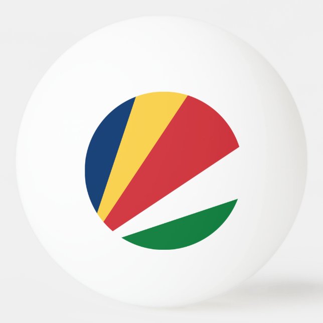 Pelota De Ping Pong Bandera de Seychelles (Anverso)