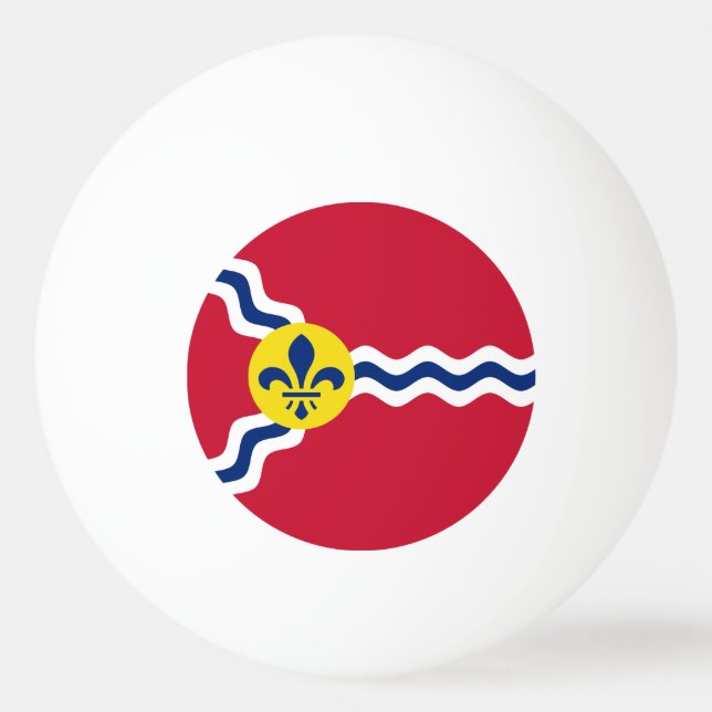 Pelota De Ping Pong Bandera de St. Louis, Missouri Ping Pong Ball (Anverso)