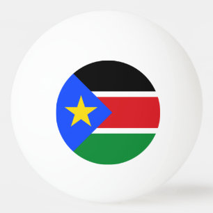 Pelota De Ping Pong Bandera de Sudán del Sur