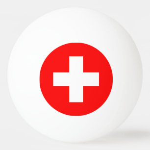 Pelota De Ping Pong Bandera de Suiza