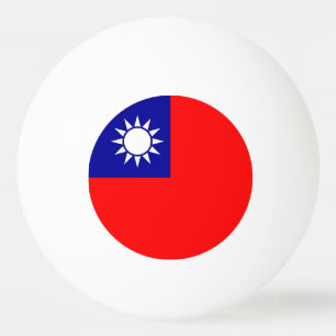 Pelota De Ping Pong Bandera de Taiwán