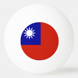 Pelota De Ping Pong Bandera de Taiwán