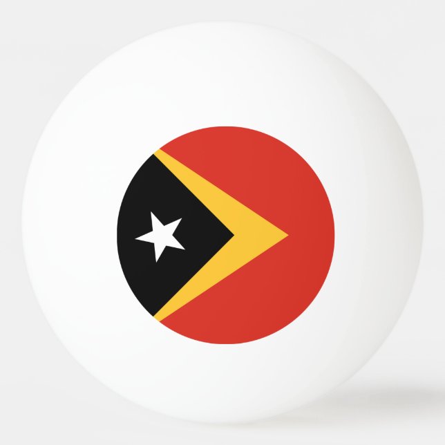 Pelota De Ping Pong Bandera de Timor Oriental (Anverso)