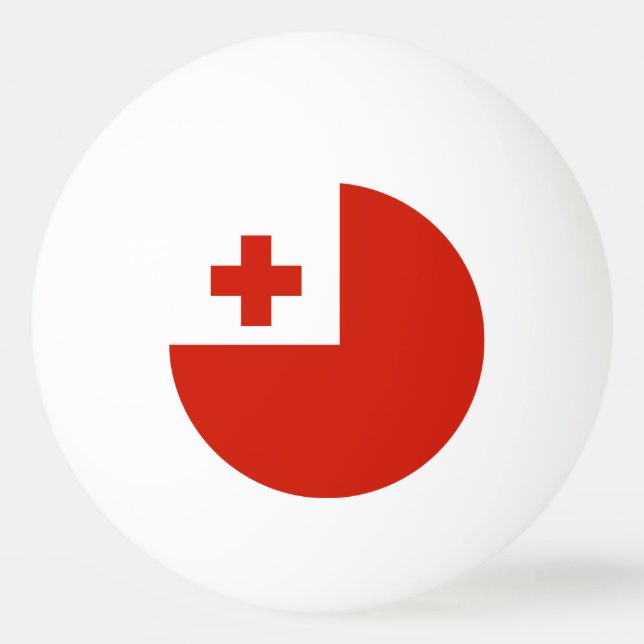Pelota De Ping Pong Bandera de Tonga (Anverso)