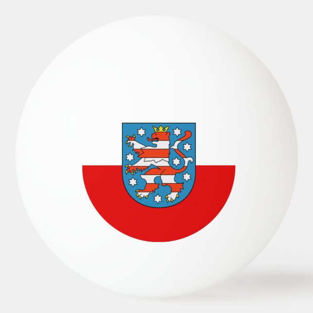Pelota De Ping Pong Bandera de Turingia Ping Pong Ball (Anverso)