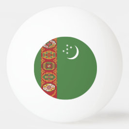 Pelota De Ping Pong Bandera de Turkmenistán