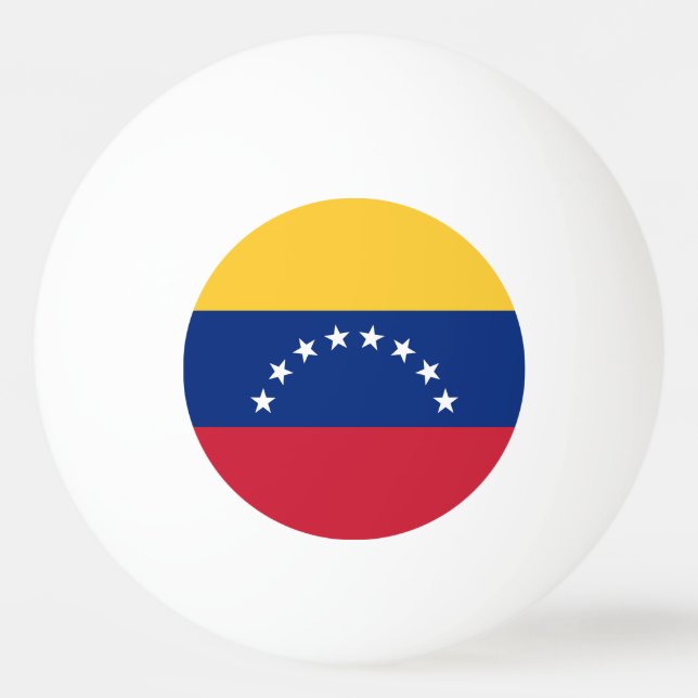 Pelota De Ping Pong Bandera de Venezuela (Anverso)