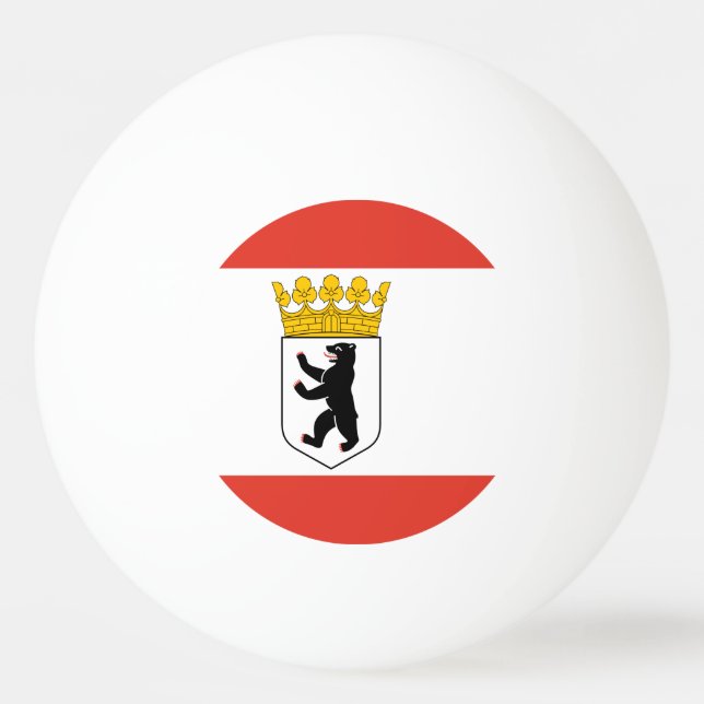 Pelota De Ping Pong Bandera del balón de Ping-Pong de Berlín (Anverso)