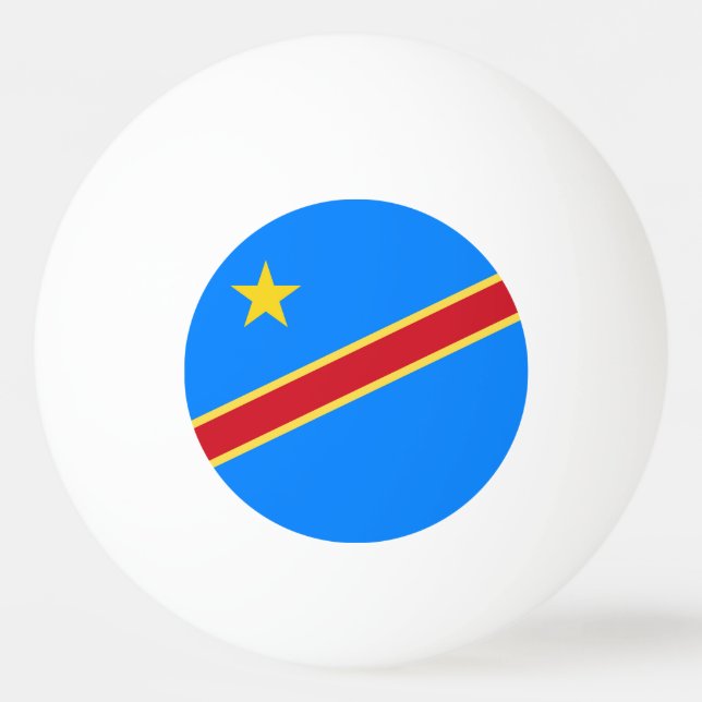 Pelota De Ping Pong Bandera del Congo (Anverso)