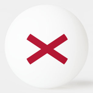 Pelota De Ping Pong Bandera del estado de Alabama