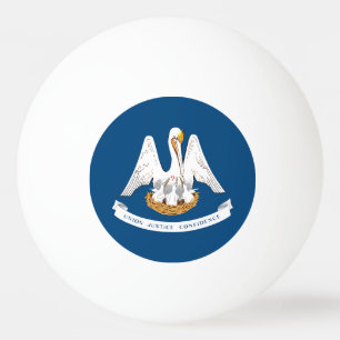 Pelota De Ping Pong Bandera del estado de Luisiana