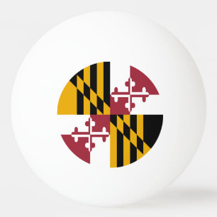 Pelota De Ping Pong Bandera del estado de Maryland