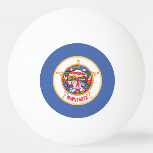 Pelota De Ping Pong Bandera del estado de Minnesota