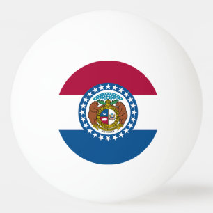 Pelota De Ping Pong Bandera del estado de Missouri