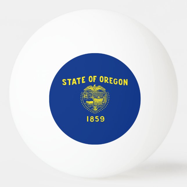 Pelota De Ping Pong Bandera del Estado de Oregon (Anverso)