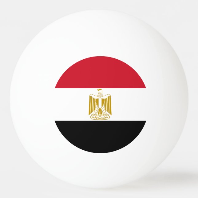 Pelota De Ping Pong Bandera egipcia (Anverso)