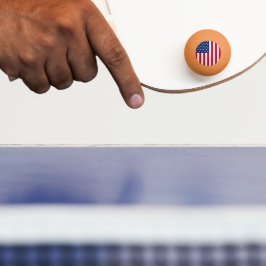 Pelota De Ping Pong bandera estadounidense