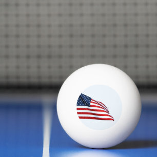 Pelota De Ping Pong Bandera estadounidense 2412