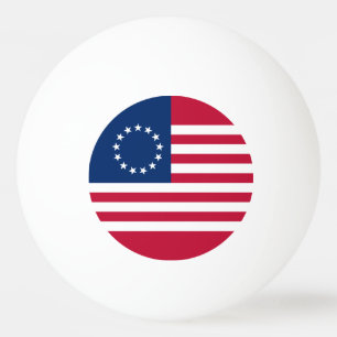 Pelota De Ping Pong Bandera estadounidense de Betsy Ross
