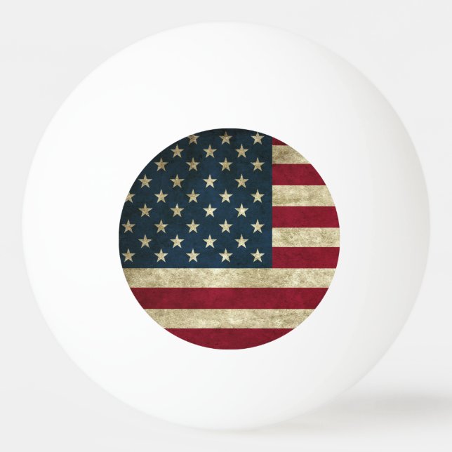 Pelota De Ping Pong Bandera estadounidense Ping Pong Ball (Anverso)