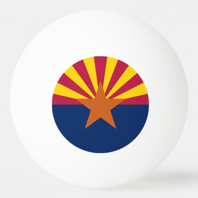 Pelota De Ping Pong Bandera Estatal de Arizona (Reverso)