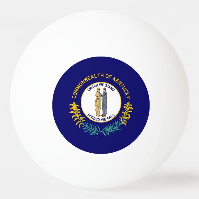 Pelota De Ping Pong Bandera estatal de Kentucky (Anverso)