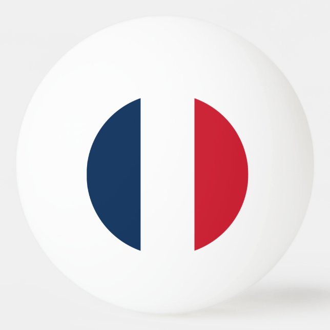 Pelota De Ping Pong Bandera francesa (Anverso)