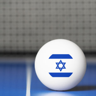Pelota De Ping Pong Bandera israelí moderna patriótica