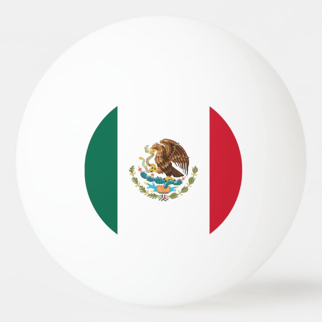 Pelota De Ping Pong Bandera mexicana - Bandera de México (Anverso)