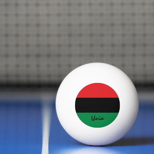 Pelota De Ping Pong Bandera Panafricana y deportes de la UNIA (Neto)