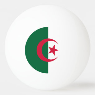 Pelota De Ping Pong Bandera patriótica argelina