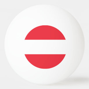 Pelota De Ping Pong Bandera patriótica austríaca