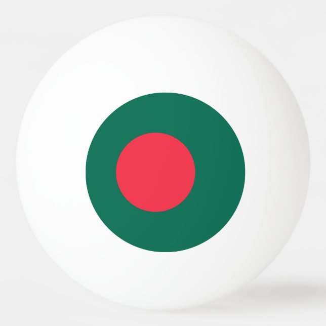 Pelota De Ping Pong Bandera Patriótica Bangladesí Ping-Pong Ball (Anverso)