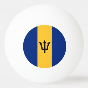 Pelota De Ping Pong Bandera patriótica de Barbados