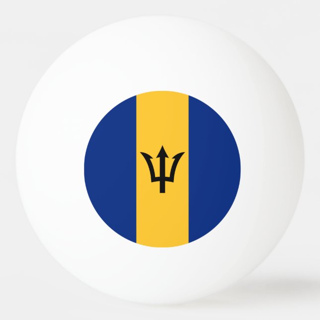 Pelota De Ping Pong Bandera Patriótica de Barbados (Reverso)