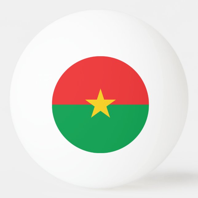 Pelota De Ping Pong Bandera patriótica de Burkina Faso (Reverso)