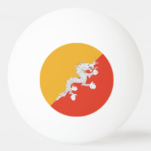 Pelota De Ping Pong Bandera patriótica de Bután