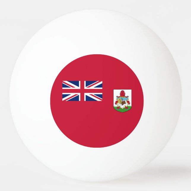 Pelota De Ping Pong Bandera patriótica de las Bermudas (Reverso)