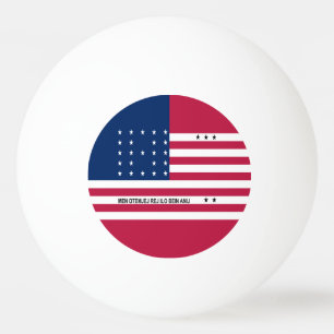 Pelota De Ping Pong Bandera patriótica del atolón Bikini