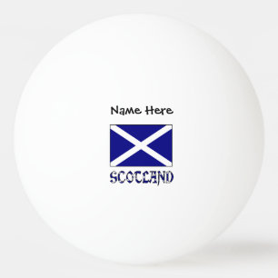 Pelota De Ping Pong Bandera personalizada de Escocia y Cruz de San And