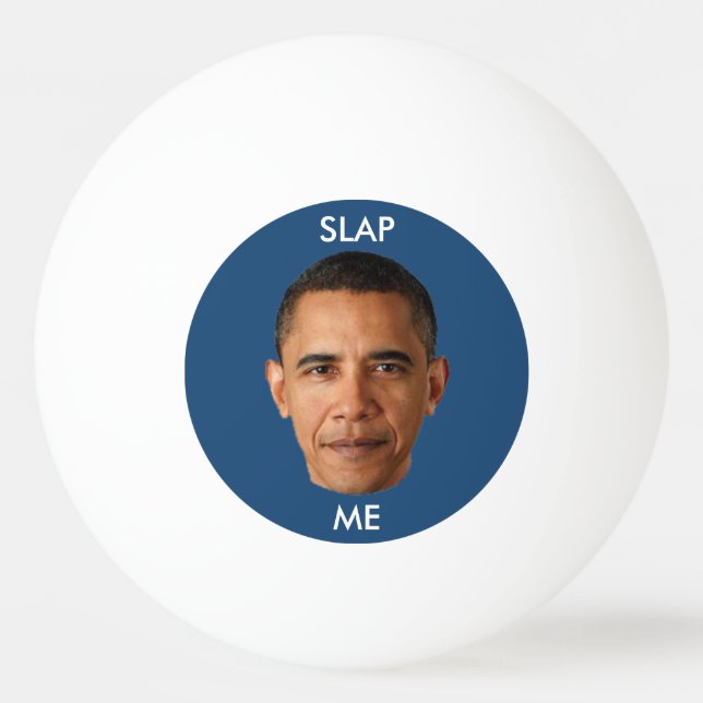 Pelota De Ping Pong Barack Obama me da una palmada (Reverso)